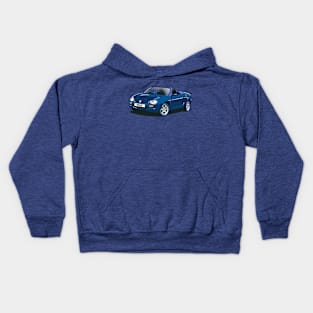 MG MGF Blue Car Kids Hoodie